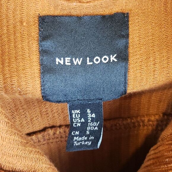 New Look Women's 2 Burnt Orange Suede Jacket - Picture 7 of 8